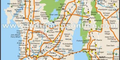 地图孟买的地方