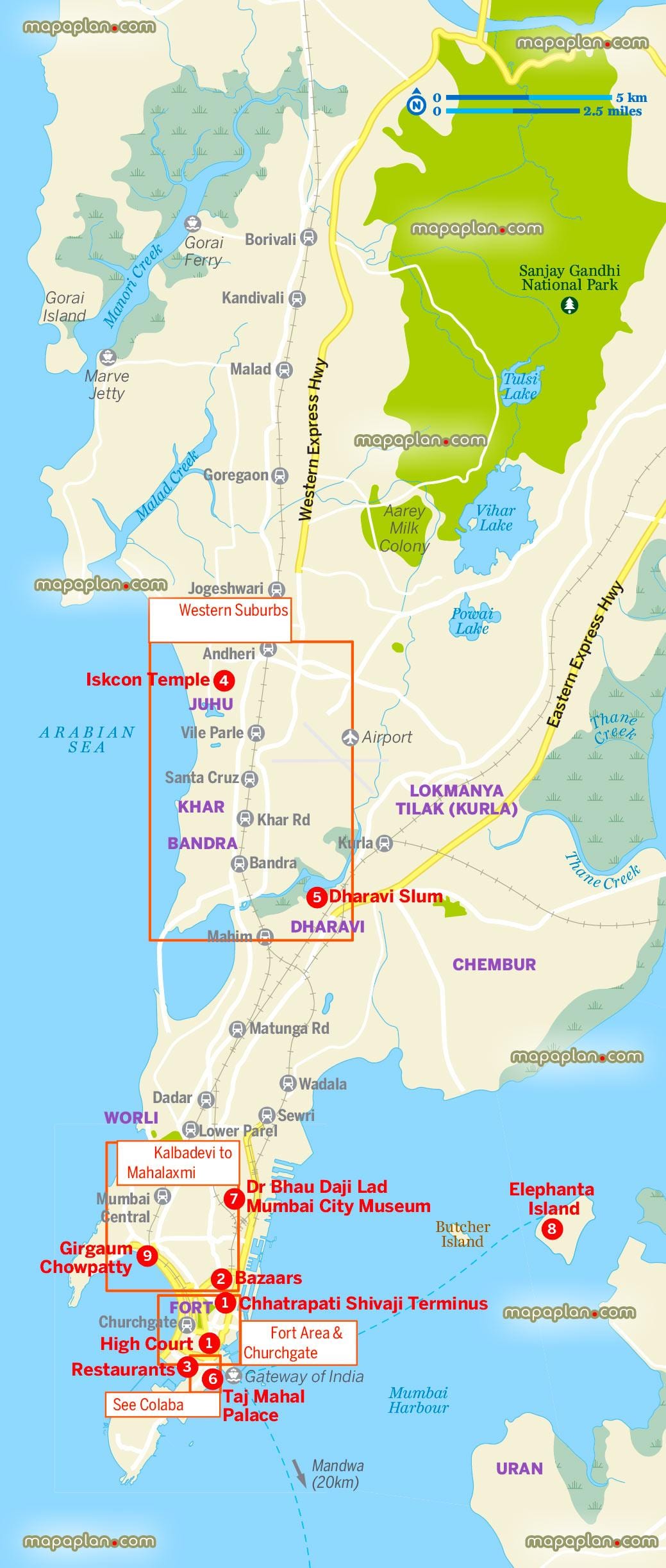 大孟买地图