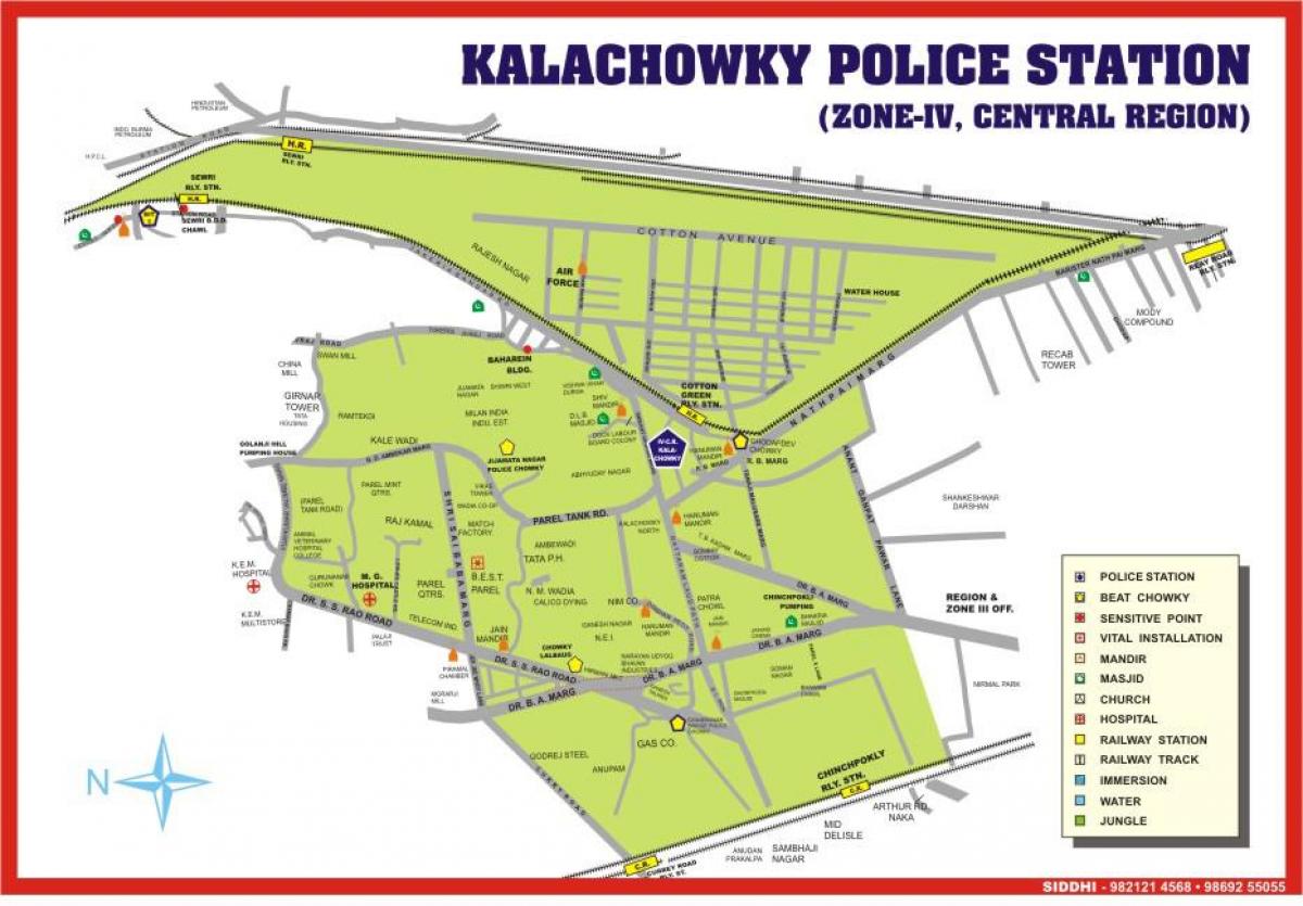 地图Kalachowki孟买