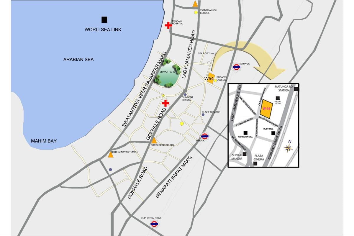 孟买Matunga地图