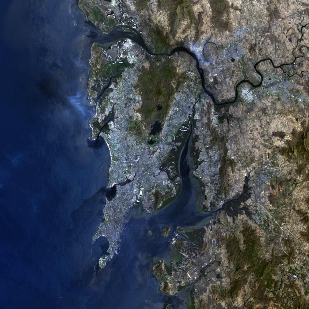 卫星地图的孟买