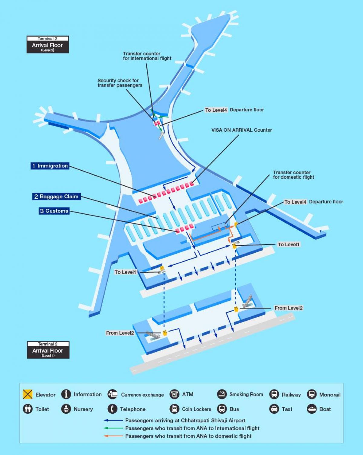 地图孟买国际机场