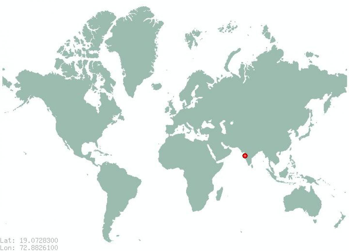 孟买在世界地图