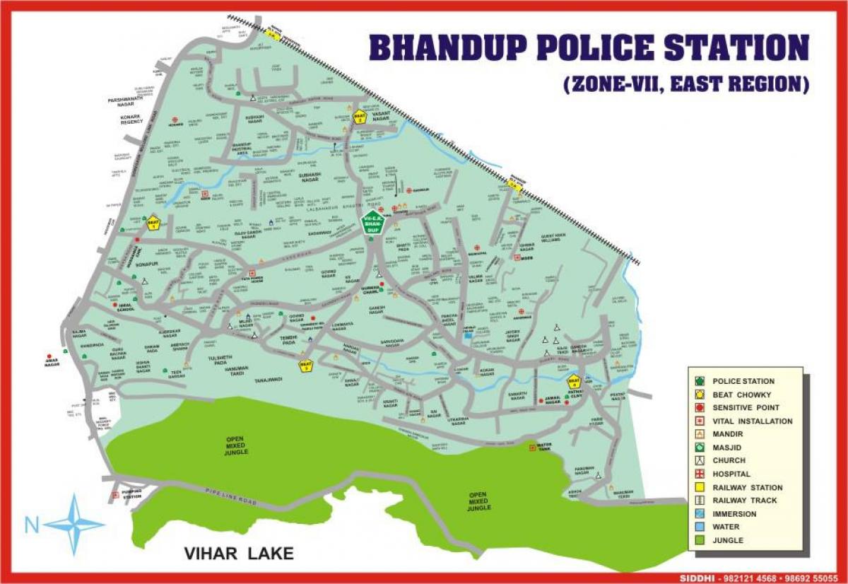孟买班杜普的地图