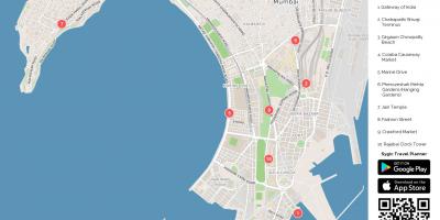 孟买的孟买的地图-地图孟买的孟买(马哈拉施特拉邦--印度)