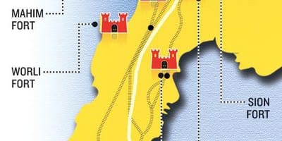 孟买堡地区地图