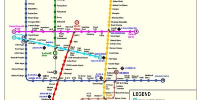 孟买地铁路线图